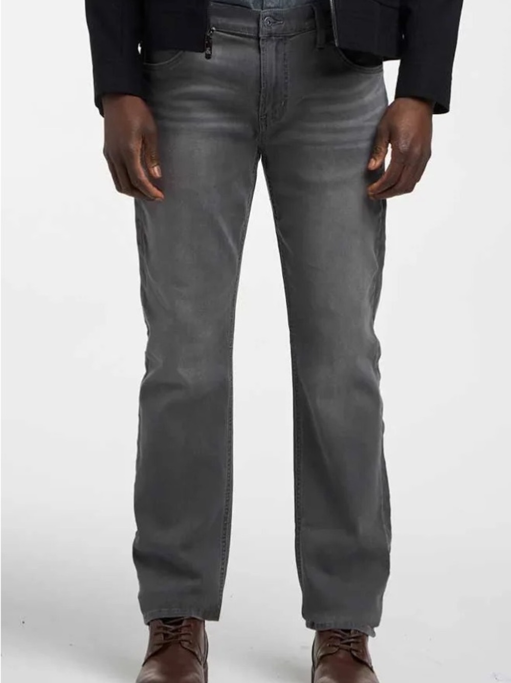 NWT Hudson Byron Straight Fit Men’s Jeans Gray Casper Size 33